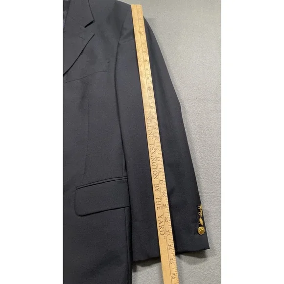 Brooks Brothers Blazer 46R Loro Piana Brooksease Navy Gold Buttons Preppy Jacket
